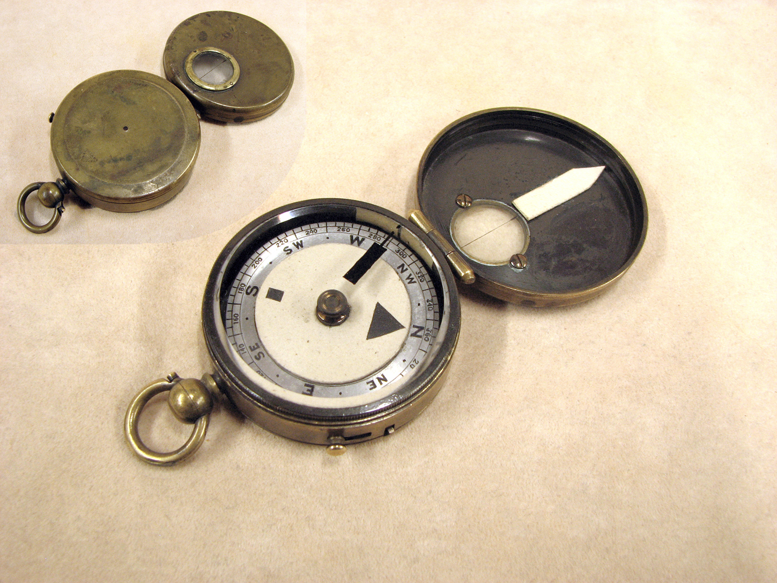 Late 19th Century Francis Barker Verners Mk III Style marching compass